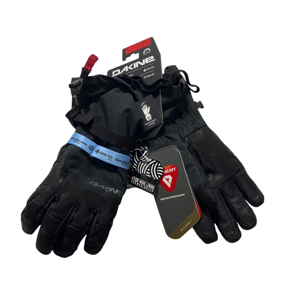 Dakine Phoenix Gore-Tex Gloves Mens Small Black‎ Primaloft Ski Snowboard NWT